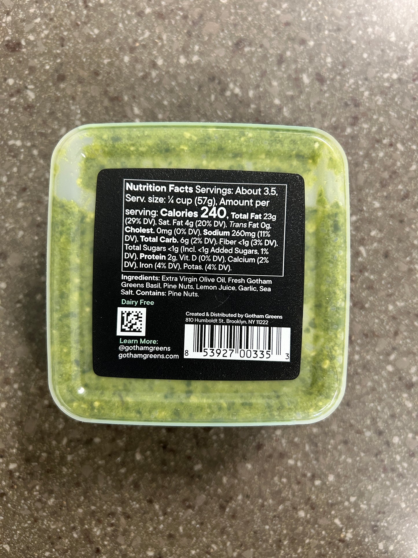 Gotham Greens Vegan Pesto