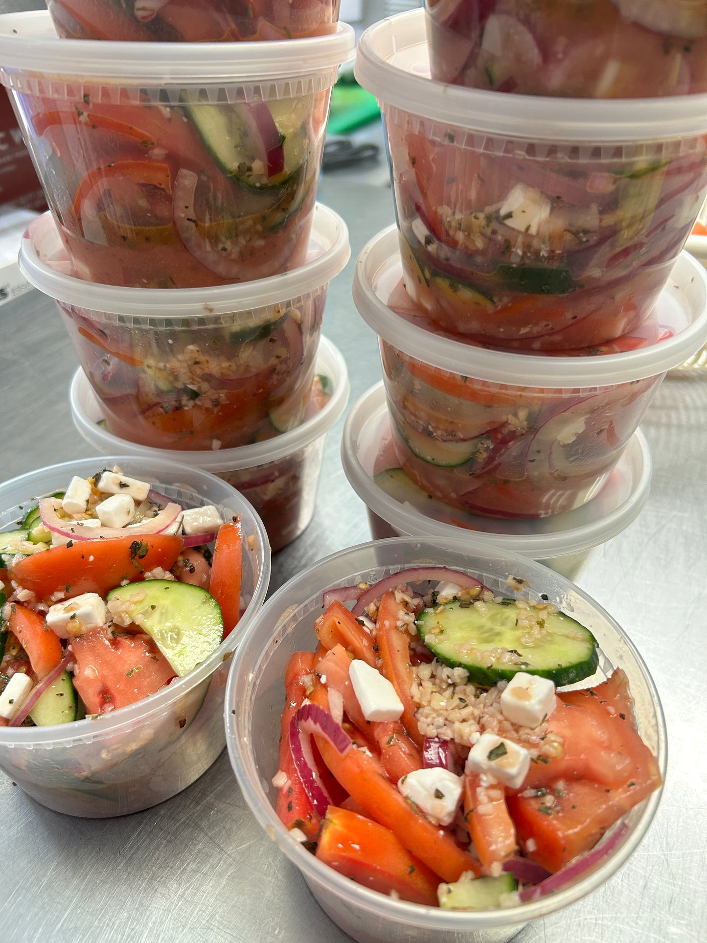 Tomato & cucumber salad