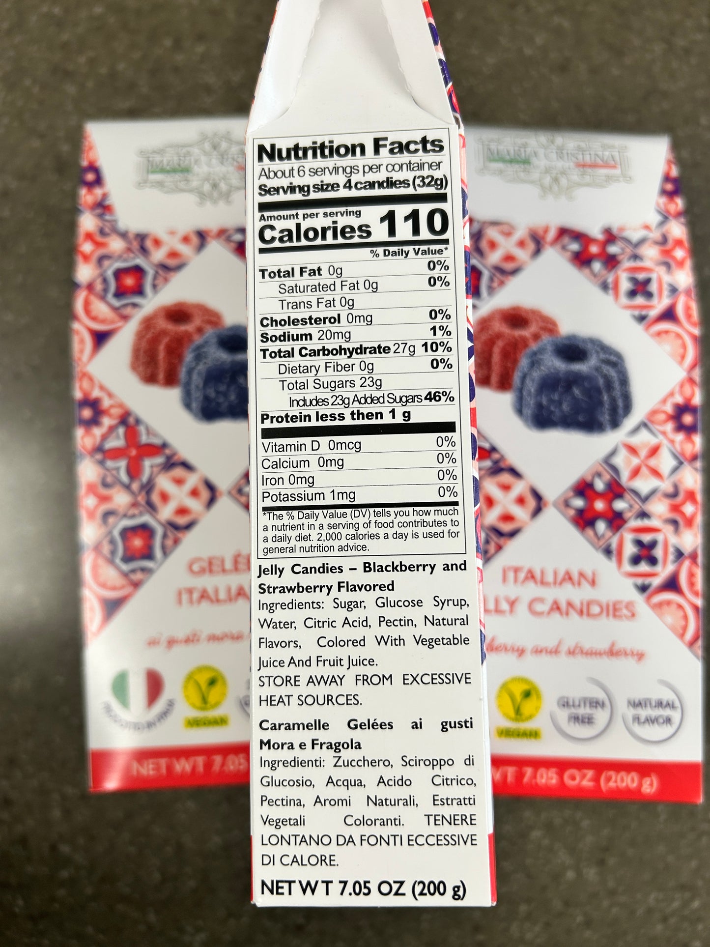 Maria Cristina Italian Gummy Candies Mixed Berry Flavor