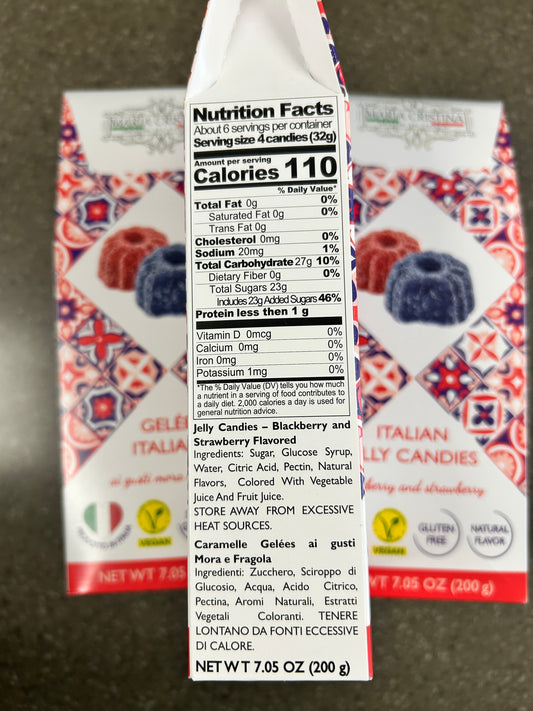 Maria Cristina Italian Gummy Candies Mixed Berry Flavor