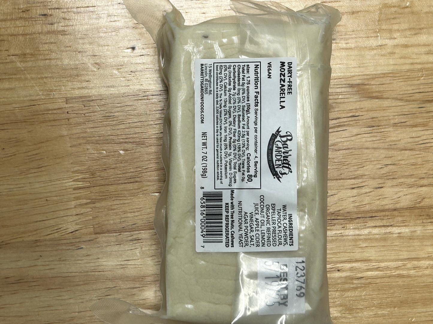 Barrett's Garden Vegan Cheese