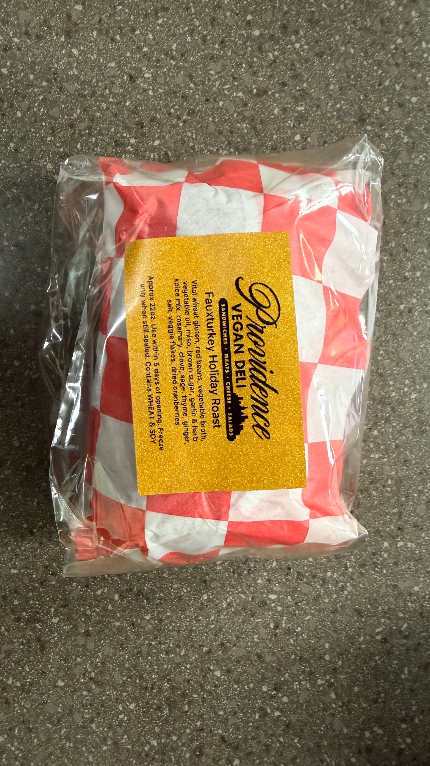 PREORDER- Fauxturkey 22oz Holiday Roast Pickup 11/25 & 11/26