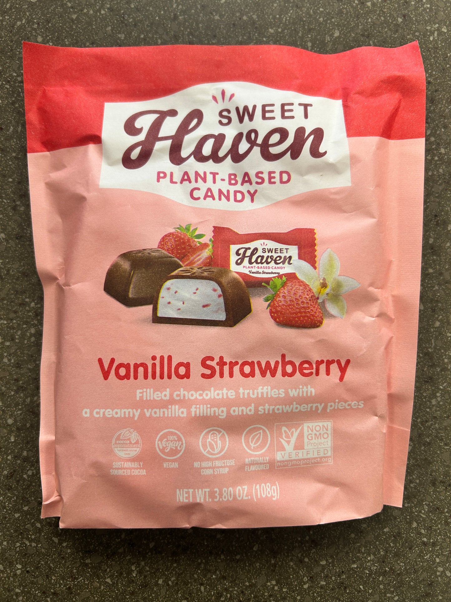 Sweet Haven Vanilla Strawberry Vegan Truffles