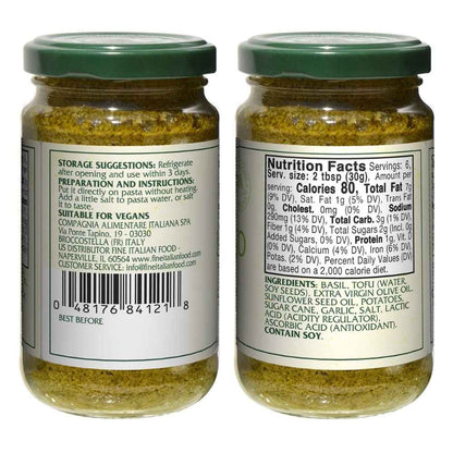 Mantova Vegan Basil Pesto, 6.7 oz.
