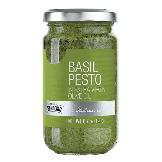 Co. Sanremo Vegan Basil Pesto PDO, 6.7 oz.