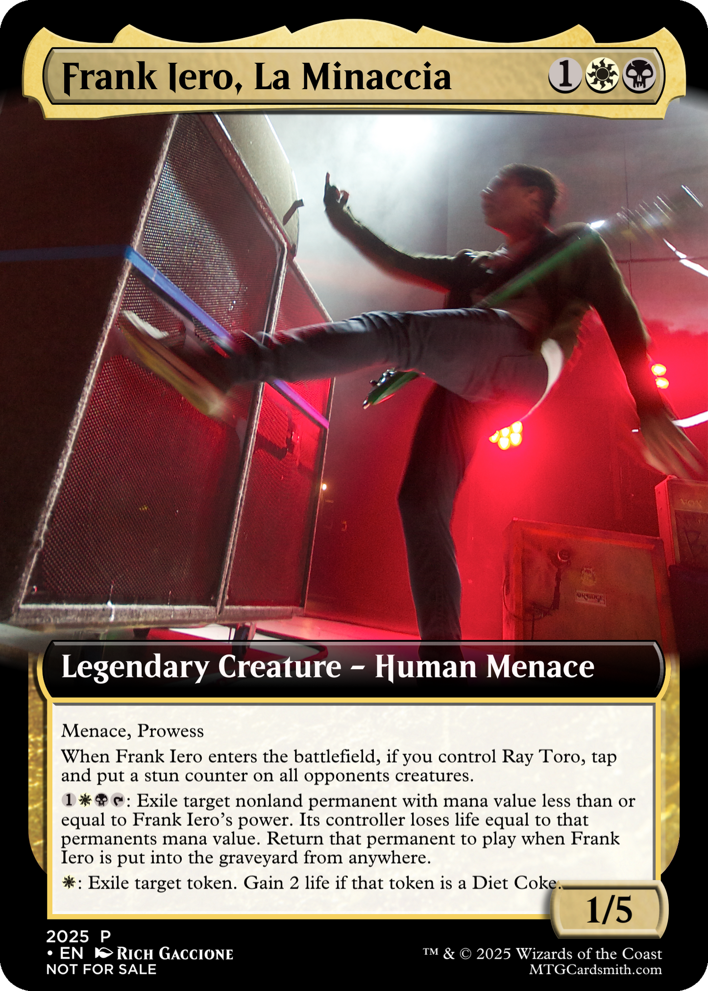 My Chemical Romance X Magic The Gathering 5 Card Set. Designed by Rich G.