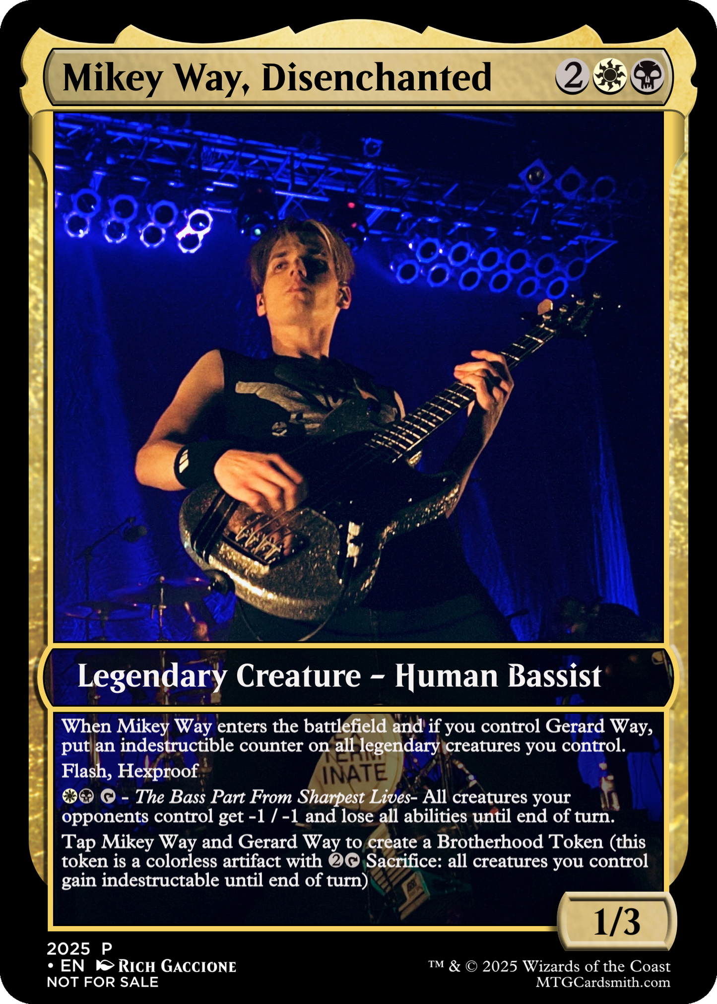 My Chemical Romance X Magic The Gathering 5 Card Set. Designed by Rich G.