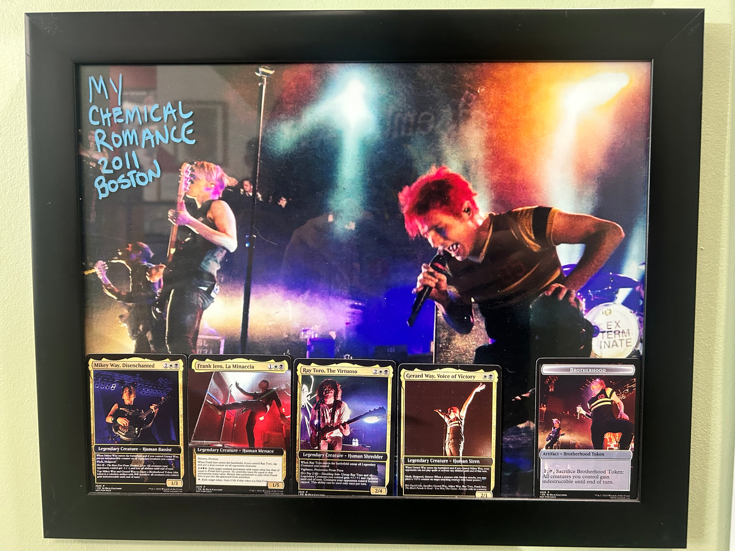 My Chemical Romance X Magic The Gathering 5 Card Set. Designed by Rich G.