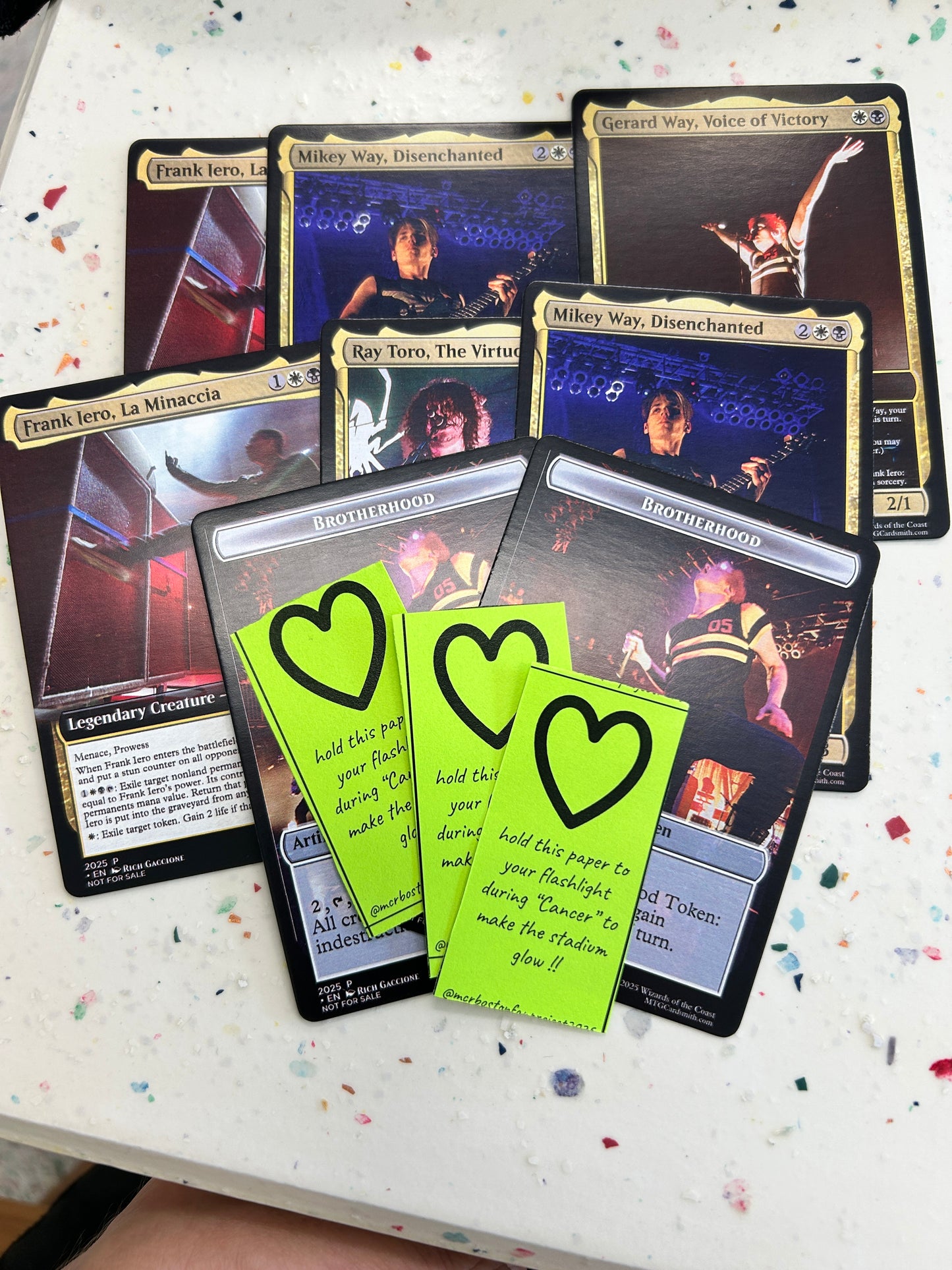 My Chemical Romance X Magic The Gathering 5 Card Set. Designed by Rich G.